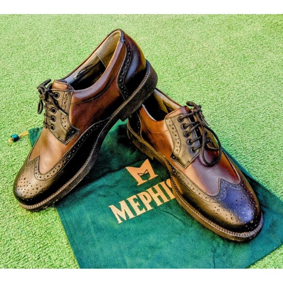 Mephisto Multi-Grip Wingtip GTX Waterproof Golf Cleats/Shoes Mens Sz 8 EUC main image 6